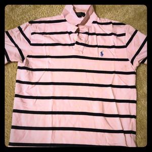 Pink and Purple (light blue horse) Polo shirt